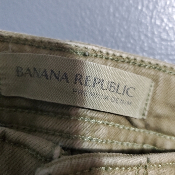 Banana Republic Womens Khaki Jean Pants Skinny Ankle Gorpcore Size 26 - Picture 7 of 7